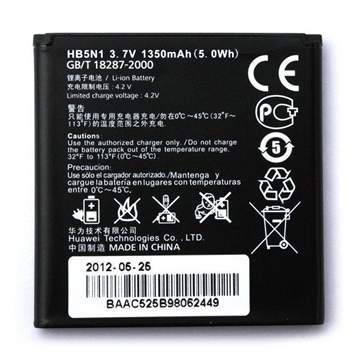 Picture of Battery Huawei HB5N1 for Ascend G330, U8825D, C8825D - 1350 mAh