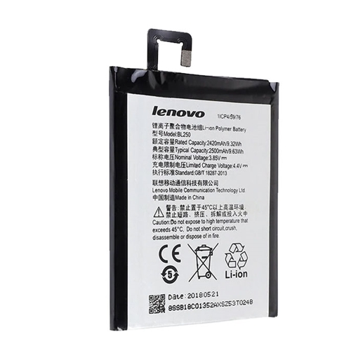 Picture of Battery Lenovo BL250 for Vibe S1 S1c50/S1a40  - 2500mAh