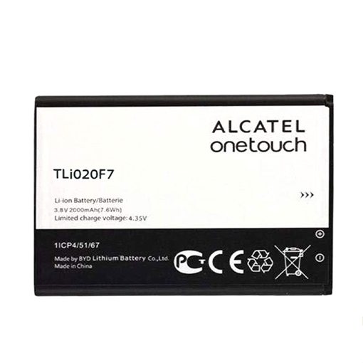 Μπαταρία Alcatel TLi020F7 για 7040A Pop C7/5042D Pop 2 4.5/5045D One Touch Pixi 4 5.0  - 2000mAh