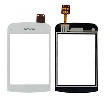 Εικόνα της Μηχανισμός Αφής Touch Screen για Nokia C2-02 - Χρώμα: Λευκό