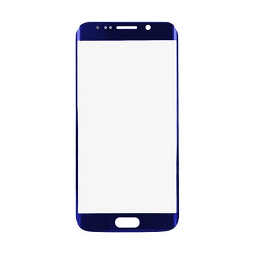 Τζαμάκι οθόνης Lens για Samsung G925 S6 Edge - Χρώμα: Μπλε