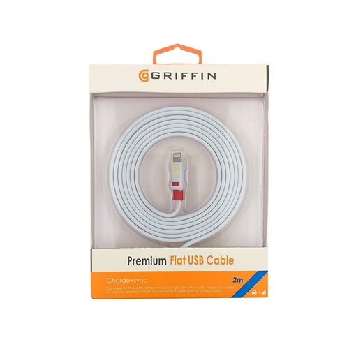 Picture of Griffin Flat USB to Lightning Cable 3M