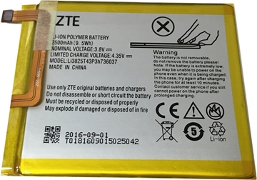 Picture of Battery  ZTE Li3825T43P3h736037 for Blade V7/V7 Lite/A2 - 2500mAh