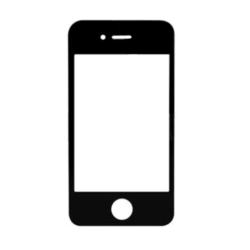 Τζαμάκι οθόνης Lens για iPhone 4G/4S - Χρώμα: Λευκό