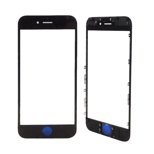 Τζαμάκι οθόνης Lens για iPhone 6G με Frame Bezel - Χρώμα: Μαύρο