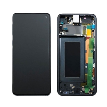 Picture of Original LCD Complete with Frame for Samsung Galaxy S10e G970F GH82-18852A - Color: Black