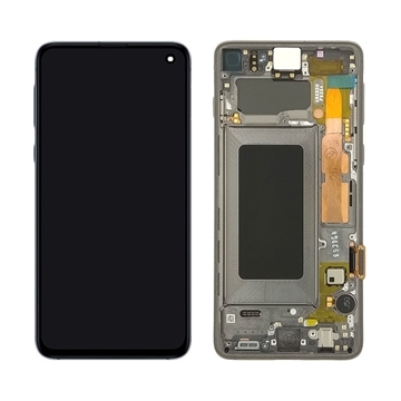 Εικόνα της Γνήσια Οθόνη LCD με Μηχανισμό Αφής και Πλαίσιο για Samsung Galaxy S10 G973F GH82-18850A /GH82-18835A/GH82-18860A - Χρώμα: Μαύρο