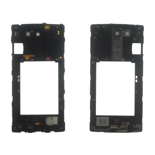 Μεσαίο Πλαίσιο Middle Frame με Μεγάφωνο και Καλωδιοταινία Κουμπιών Έντασης Ήχου και on/off  για LG H525 - Χρώμα: Μαύρο