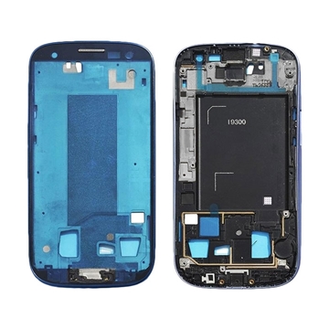 Μπροστινό Πλαίσιο Οθόνης Front LCD Frame για Samsung i9305/i9300 Galaxy S3 - Χρώμα: Μπλε