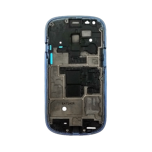 Μπροστινό Πλαίσιο Οθόνης Front LCD Frame για Samsung i8190 Galaxy S3 Mini - Χρώμα: Μπλε