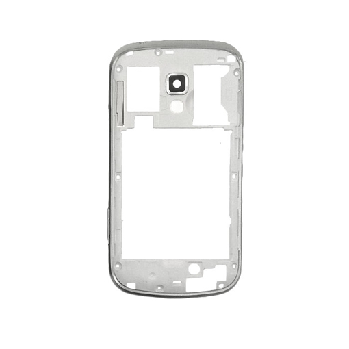 Μεσαίο Πλαίσιο Middle Frame για Samsung Galaxy S Duos S7562/Trend Plus S7580 Single  - Χρώμα: Λευκό