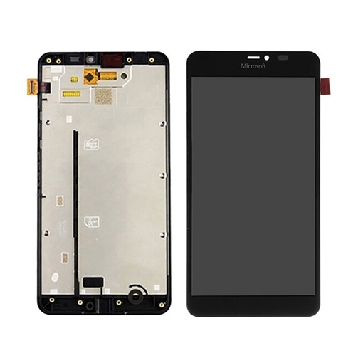Οθόνη LCD με Μηχανισμό Αφής Assembly με Πλαίσιο για Nokia Lumia 640 XL- Χρώμα: Μαύρο