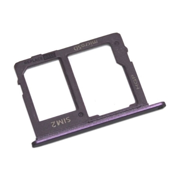 Εικόνα της Υποδοχή Κάρτας Dual SIM και SD (SIM Tray) για Samsung Galaxy A6 A600 / A6 Plus A605F - Χρώμα: Μωβ