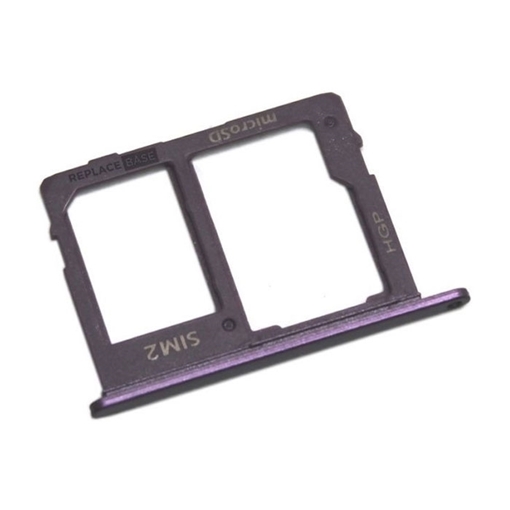 Υποδοχή Κάρτας Dual SIM και SD (SIM Tray) για Samsung Galaxy A6 A600 / A6 Plus A605F - Χρώμα: Μωβ
