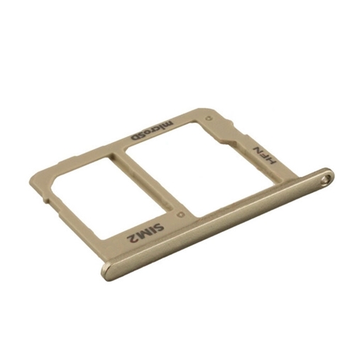 Picture of Dual SIM and SD Tray for Samsung Galaxy A6 Plus 2018 A605F - Color: Gold