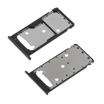 Εικόνα της Υποδοχή Κάρτας Dual SIM και SD (SIM Tray) για Huawei Y7 2017/Nova Lite Plus - Χρώμα: Μαύρο