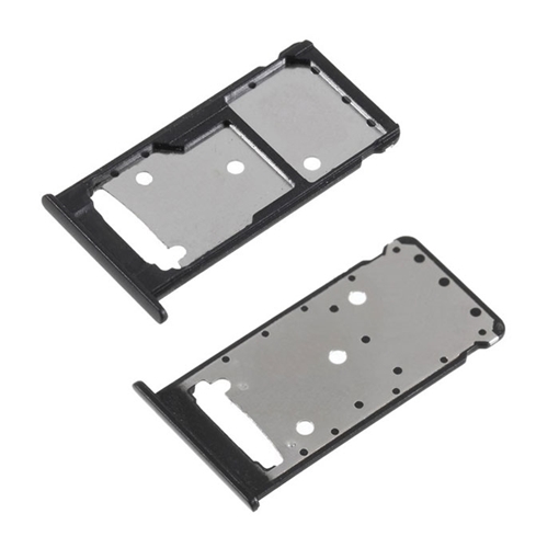 Υποδοχή Κάρτας Dual SIM και SD (SIM Tray) για Huawei Y7 2017/Nova Lite Plus - Χρώμα: Μαύρο