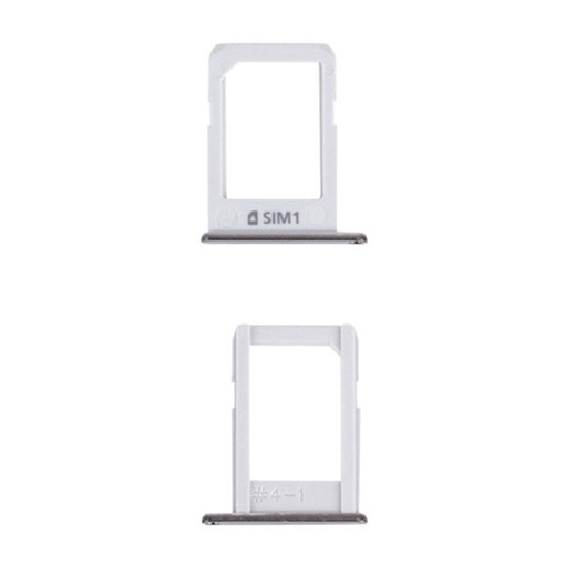 Picture of Single SIM and SD Tray for Samsung Galaxy E5 E500F / E7 E700F - Color: Silver