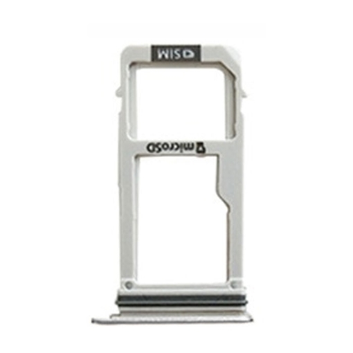 Picture of Single SIM and SD Tray for Samsung Galaxy Note 8 N950F - Color: Silver