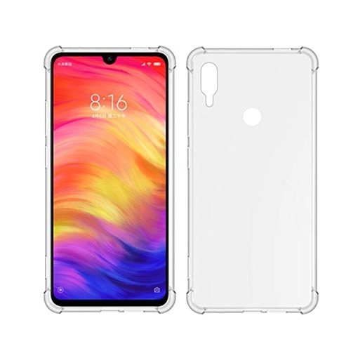 Θήκη Πλάτης Σιλικόνης για Xiaomi Redmi Note 7 - Χρώμα: Διάφανο