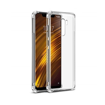 Θήκη Πλάτης Σιλικόνης για Xiaomi Pocophone F1 - Χρώμα: Διάφανο