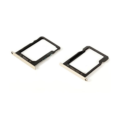 Υποδοχή Κάρτας Single Sim Tray και SD για Huawei Mate7 - Χρώμα: Χρυσό