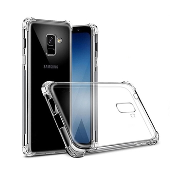 Θήκη Πλάτης Σιλικόνης για Samsung A530F Galaxy A8 2018 - Χρώμα: Διάφανο
