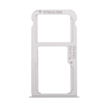 Υποδοχή Κάρτας Dual Sim Tray και SD για Huawei Honor 8- Χρώμα: Λευκό 