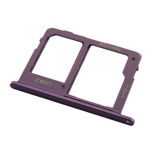 Picture of Dual SIM and SD Tray for Samsung Galaxy J6 2018 J600F - Color: Purple