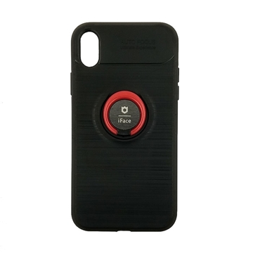 Θήκη Πλάτης iFace Με Βάση Στήριξης για Apple iPhone XR - Χρώμα: Μαύρο - Κόκκινο