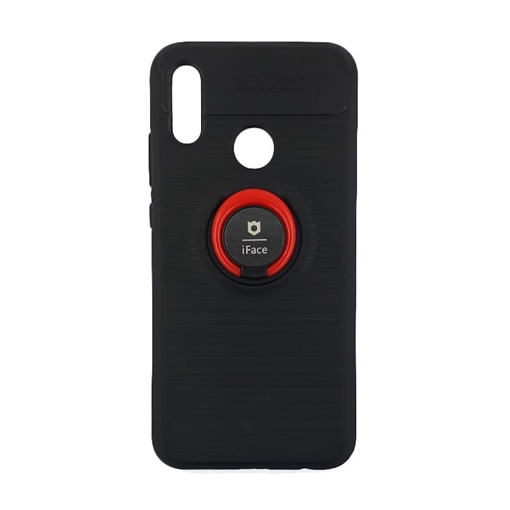 Θήκη Πλάτης iFace Με Βάση Στήριξης για Huawei P Smart 2019 POT-LX1 - Χρώμα: Μαύρο - Κόκκινο