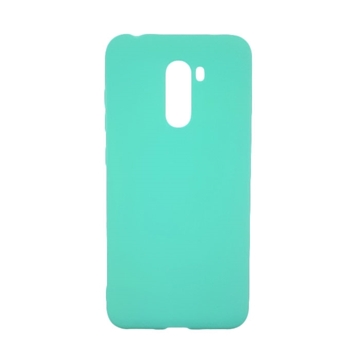 Θήκη Πλάτης Σιλικόνης Candy Color για Xiaomi Pocophone F1 - Χρώμα: Τιρκουάζ