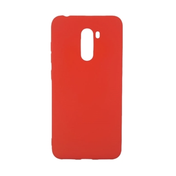 Θήκη Πλάτης Σιλικόνης Candy Color για Xiaomi Pocophone F1 - Χρώμα: Κόκκινο