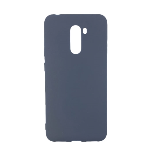 Θήκη Πλάτης Σιλικόνης Candy Color για Xiaomi Pocophone F1 - Χρώμα: Σκούρο Μπλε
