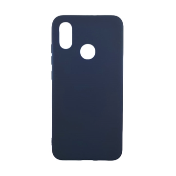 Θήκη Πλάτης Σιλικόνης για Xiaomi Mi 8 - Χρώμα: Σκούρο Μπλε