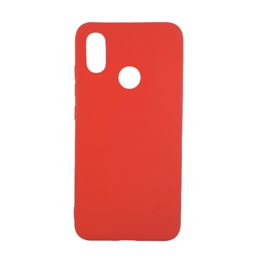 Θήκη Πλάτης Σιλικόνης για Xiaomi Mi 8 - Χρώμα: Κόκκινο