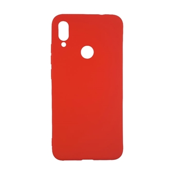 Θήκη Πλάτης Σιλικόνης για Xiaomi Redmi Note 7 - Χρώμα: Κόκκινο