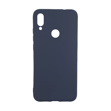 Θήκη Πλάτης Σιλικόνης για Xiaomi Redmi Note 7 - Χρώμα: Σκούρο Μπλε