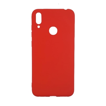 Θήκη Πλάτης Σιλικόνης για Huawei Y7 2019 DUB-LX1 - Χρώμα: Κόκκινο