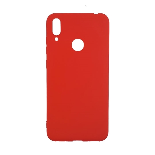 Θήκη Πλάτης Σιλικόνης για Huawei Y7 2019 DUB-LX1 - Χρώμα: Κόκκινο