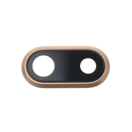 Τζαμάκι κάμερας (camera lens) με Πλαίσιο για Apple iPhone 7 Plus/8 Plus - Χρώμα: Χρυσό