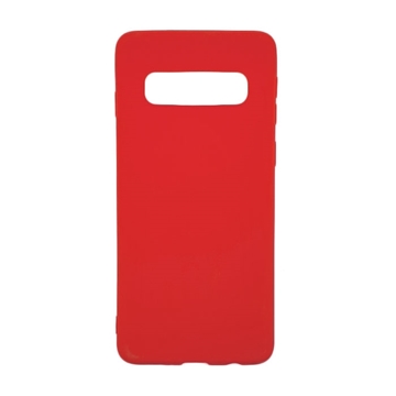 Θήκη Πλάτης Σιλικόνης για Samsung G973F Galaxy S10 - Χρώμα: Κόκκινο
