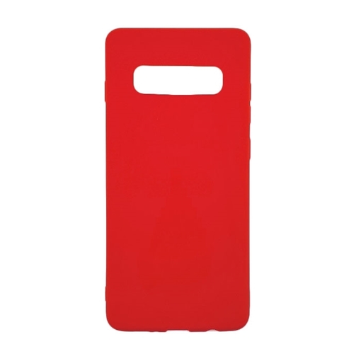 Θήκη Πλάτης Σιλικόνης για Samsung G975F Galaxy S10 Plus - Χρώμα: Κόκκινο