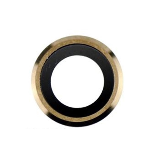 Τζαμάκι κάμερας (camera lens) με Πλαίσιο για Apple iPhone 6/6S - Χρώμα: Χρυσό