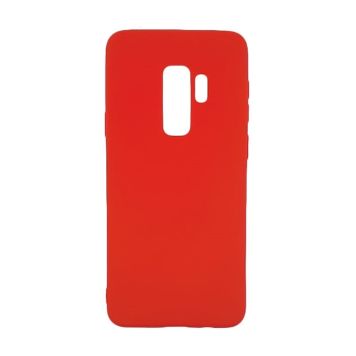 Θήκη Πλάτης Σιλικόνης για Samsung G965F Galaxy S9 Plus - Χρώμα: Κόκκινο