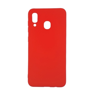 Θήκη Πλάτης Σιλικόνης για Samsung A205F Galaxy A20/A305F Galaxy A30 - Χρώμα: Κόκκινο