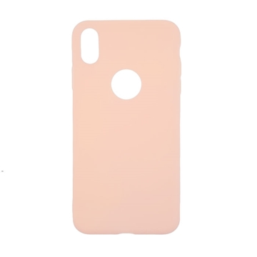 Θήκη Πλάτης Σιλικόνης για Apple iPhone XS Max - Χρώμα: Χρυσό Ροζ