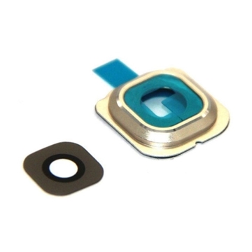Picture of Camera Lens with Frame for Samsung Galaxy S6 Edge Plus G928F - Color: Gold