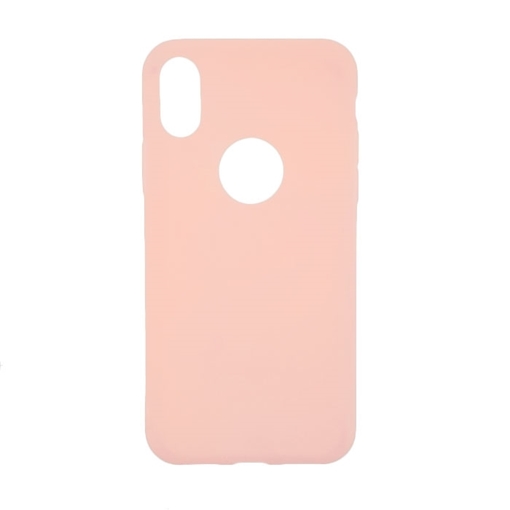 Θήκη Πλάτης Σιλικόνης για Apple iPhone X - Χρώμα: Χρυσό Ροζ