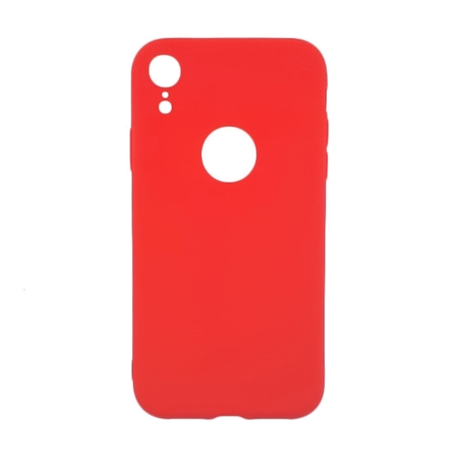 Θήκη Πλάτης Σιλικόνης για Apple iPhone XR - Χρώμα: Κόκκινο